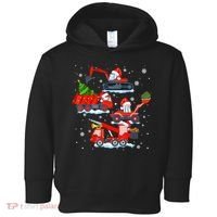 Construction Vehicle Christmas Red Trucks Winter Boys Toddler Hoodie thumb 0