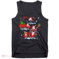 Construction Vehicle Christmas Red Trucks Winter Boys Tank Top thumb 0