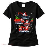 Construction Vehicle Christmas Red Trucks Winter Boys Women's T-Shirt thumb 0