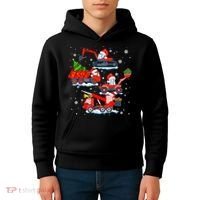 Construction Vehicle Christmas Red Trucks Winter Boys Kids Hoodie thumb 4