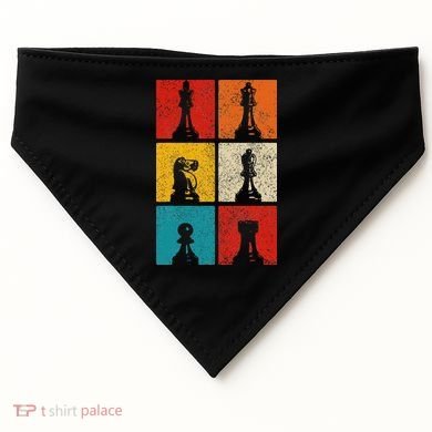 Chess Vintage Chess Master Club Chess Player USA-Made Doggie Bandana