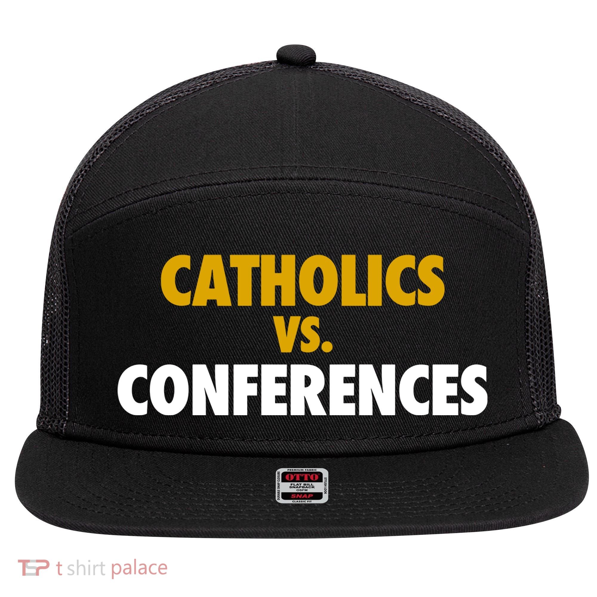 Catholics Vs Conferences 7 Panel Mesh Trucker Snapback Hat