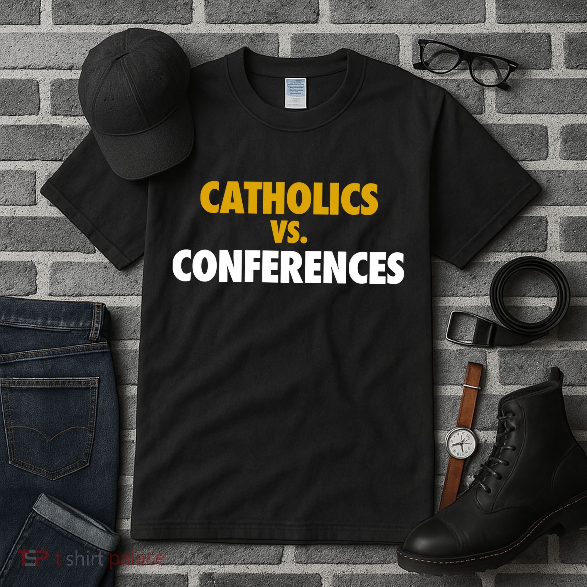 Catholics Vs Conferences Tall T-Shirt