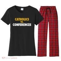 Catholics Vs Conferences Women's Flannel Pajama Set thumb 0