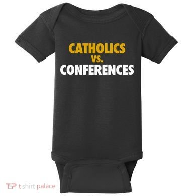 Catholics Vs Conferences Baby Bodysuit