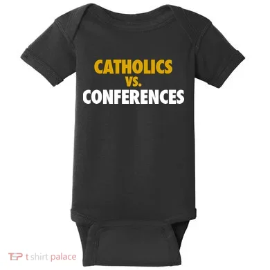 Catholics Vs Conferences Baby Bodysuit