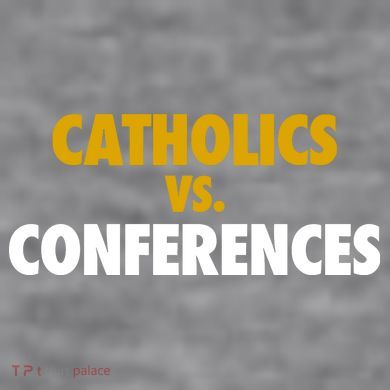 Catholics Vs Conferences Women's Racerback Cropped Tank