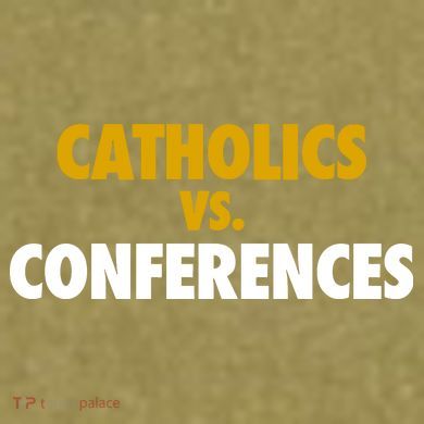 Catholics Vs Conferences Garment-Dyed Women's Muscle Tee
