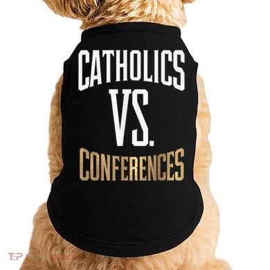 Catholics Vs Conferences Vintage Retro Style Doggie Tank