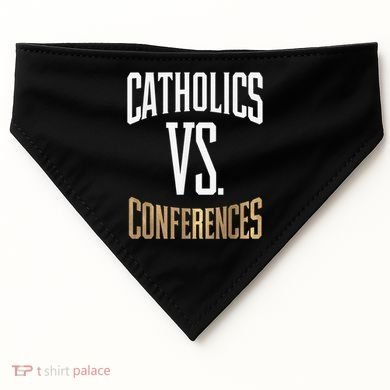 Catholics Vs Conferences Vintage Retro Style USA-Made Doggie Bandana