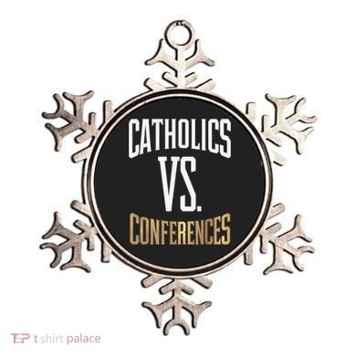 Catholics Vs Conferences Vintage Retro Style Ornament