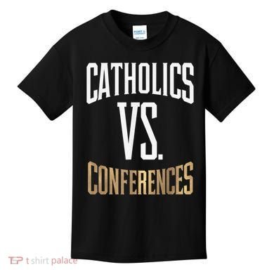 Catholics Vs Conferences Vintage Retro Style Kids T-Shirt