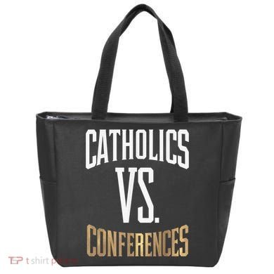 Catholics Vs Conferences Vintage Retro Style Tote Bag