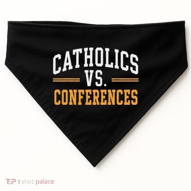 Catholics Vs Conferences Vintage Retro Style USA-Made Doggie Bandana