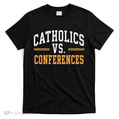 Catholics Vs Conferences Vintage Retro Style T-Shirt