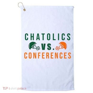 Catholics Vs. Conferences Golf Towel