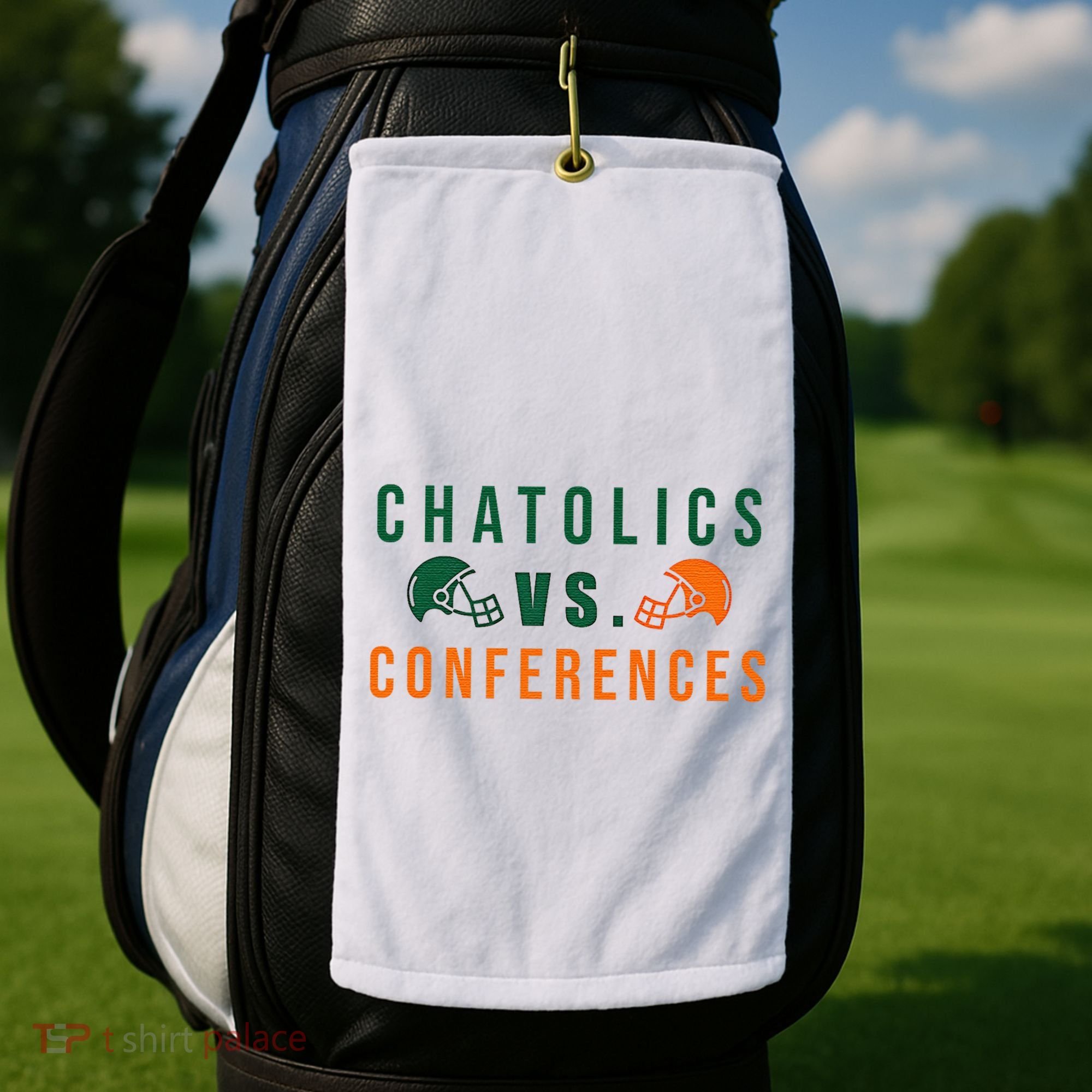 Catholics Vs. Conferences Golf Towel