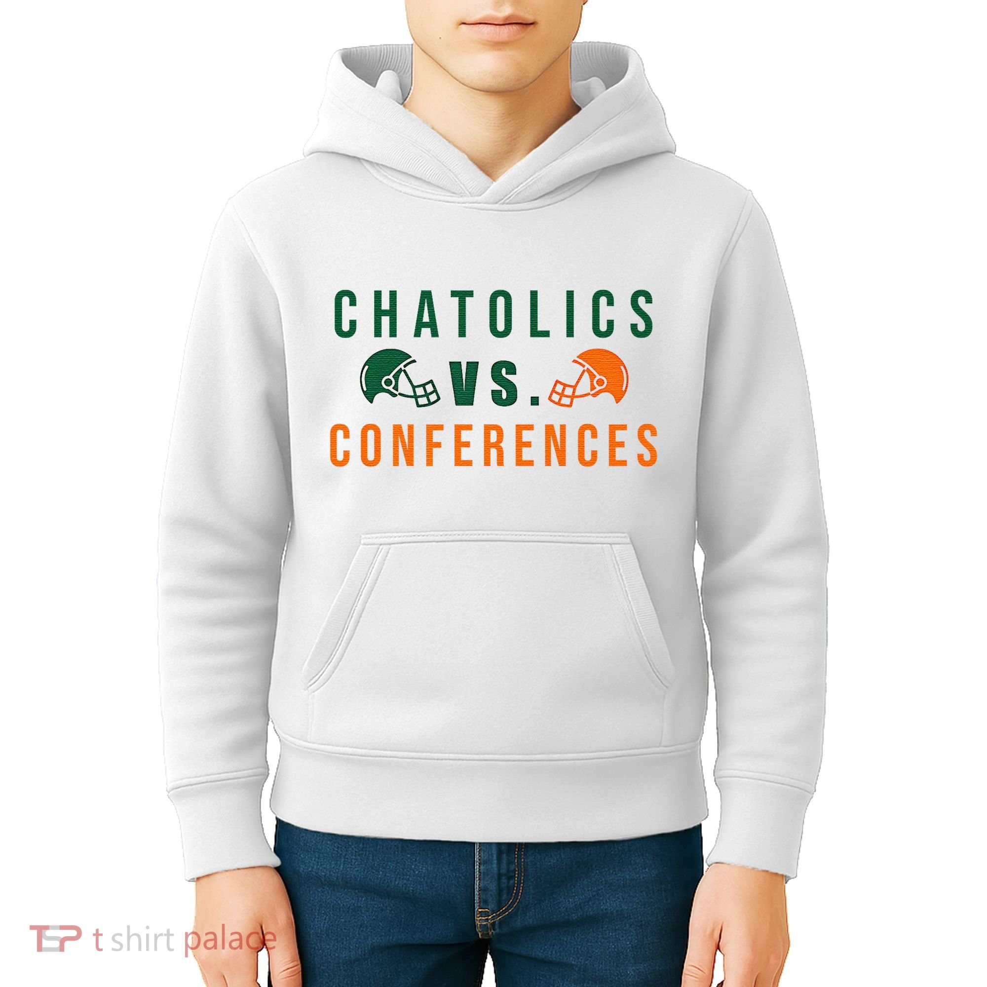 Catholics Vs. Conferences Kids Hoodie