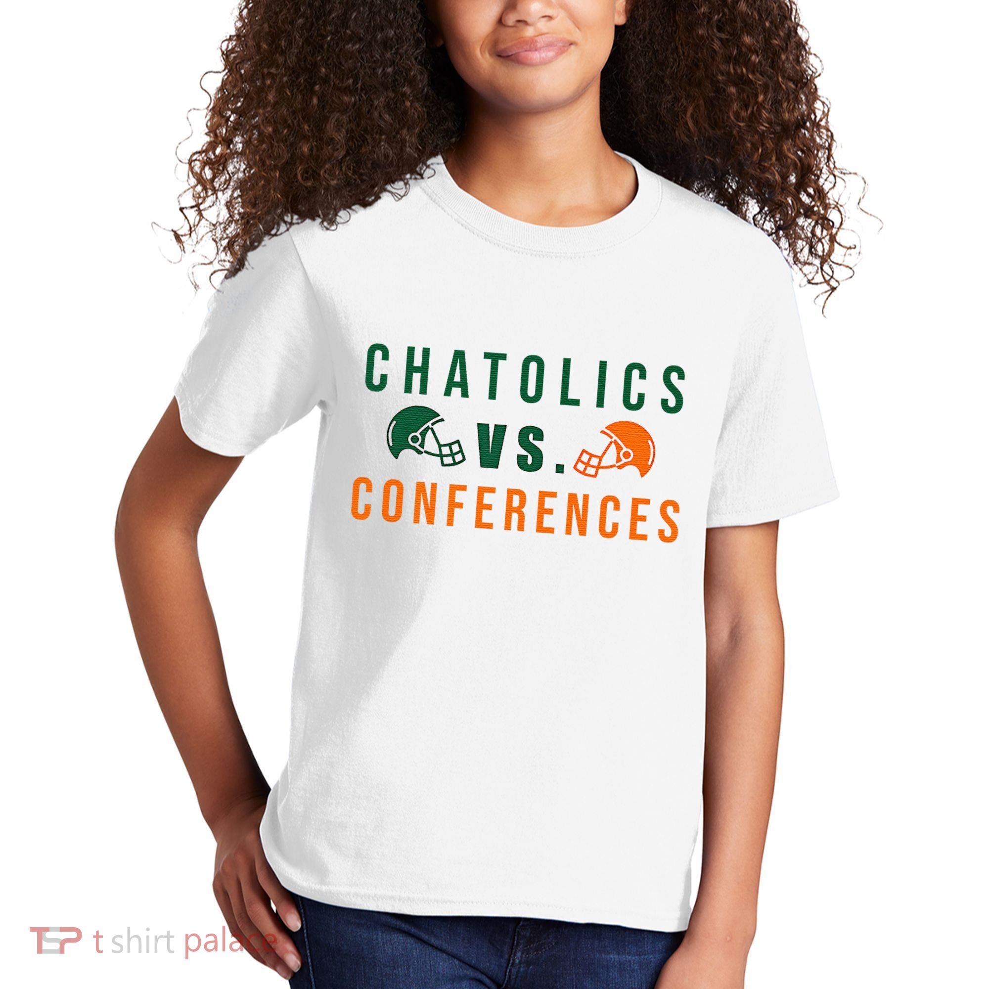 Catholics Vs. Conferences Kids T-Shirt