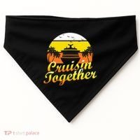 Cruise Vacation Cruisin Together Family Group Vacation Great Gift USA-Made Doggie Bandana thumb 0