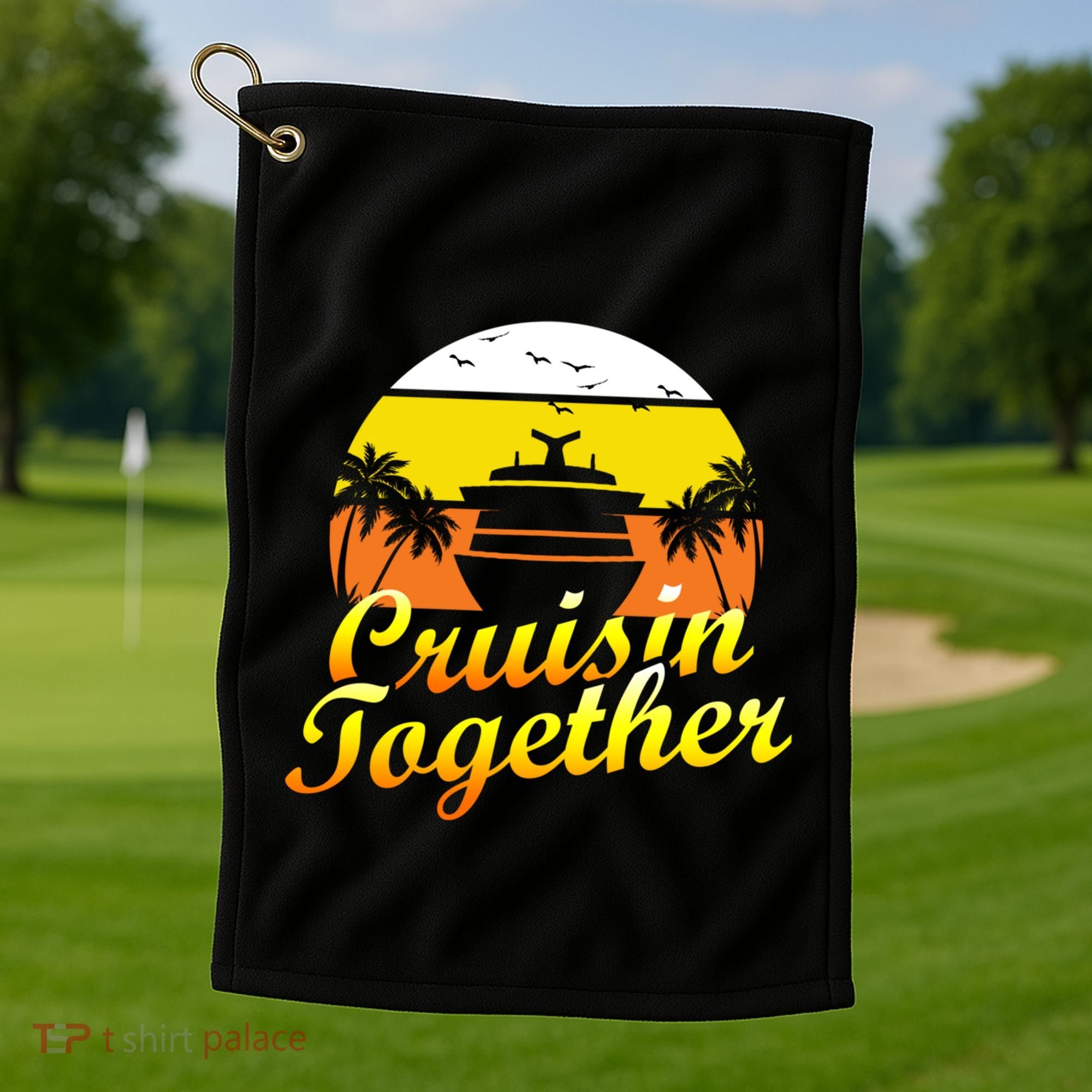 Cruise Vacation Cruisin Together Family Group Vacation Great Gift Golf Towel
