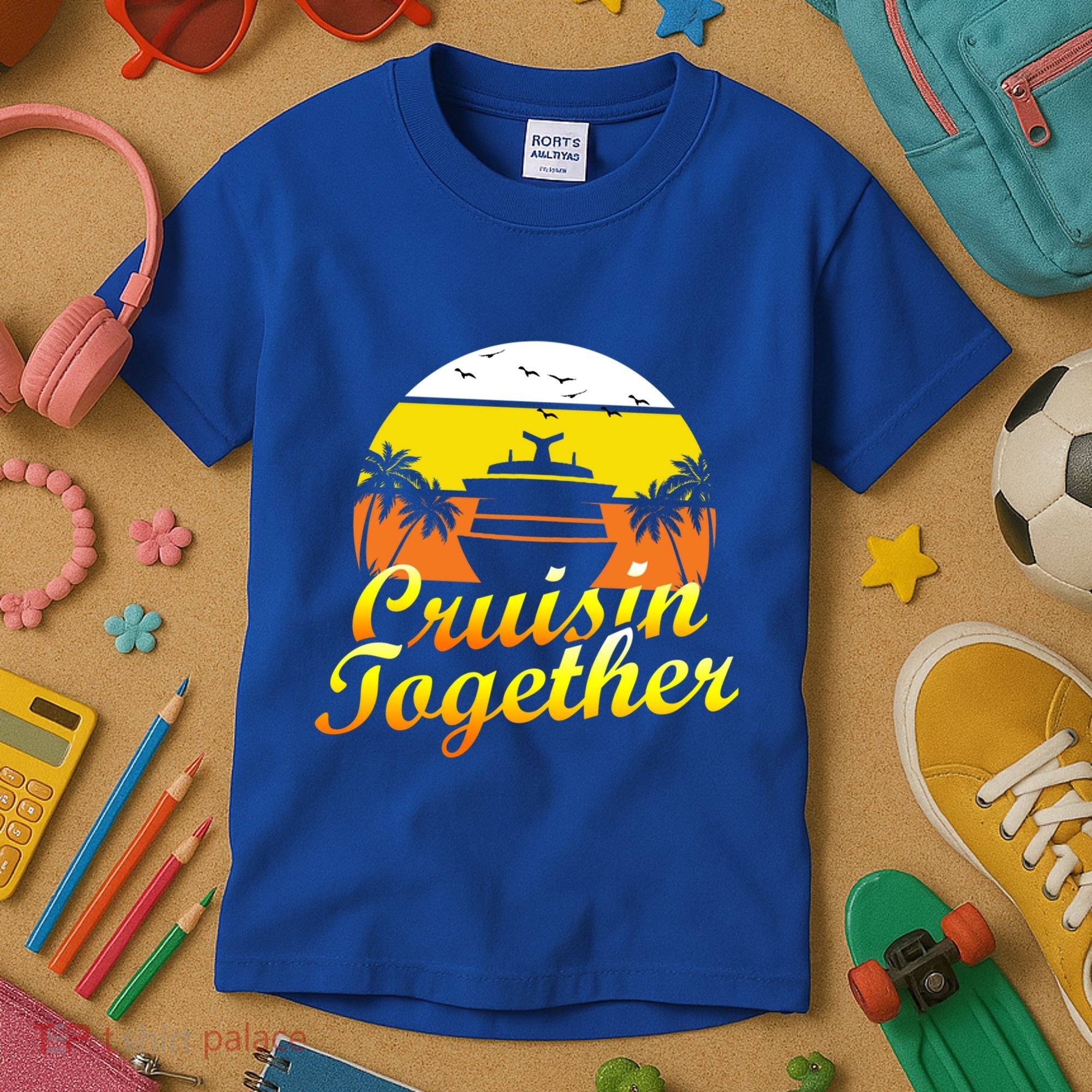 Cruise Vacation Cruisin Together Family Group Vacation Great Gift Kids T-Shirt