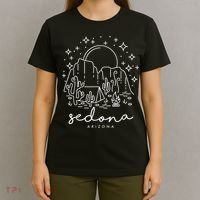 Cool Vintage Cactus Sedona Arizona Camping Souvenir T-Shirt thumb 4