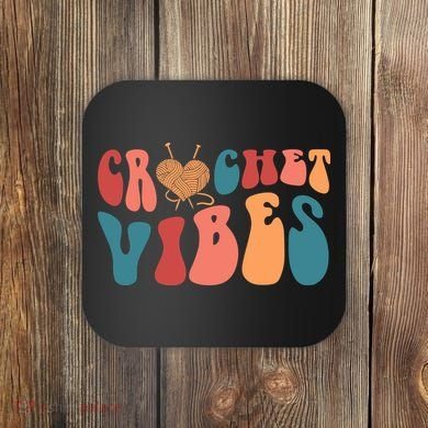 Crochet Vibes Crochet Lover Coaster