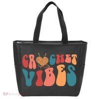 Crochet Vibes Crochet Lover Tote Bag thumb 0