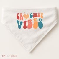 Crochet Vibes Crochet Lover USA-Made Doggie Bandana thumb 0