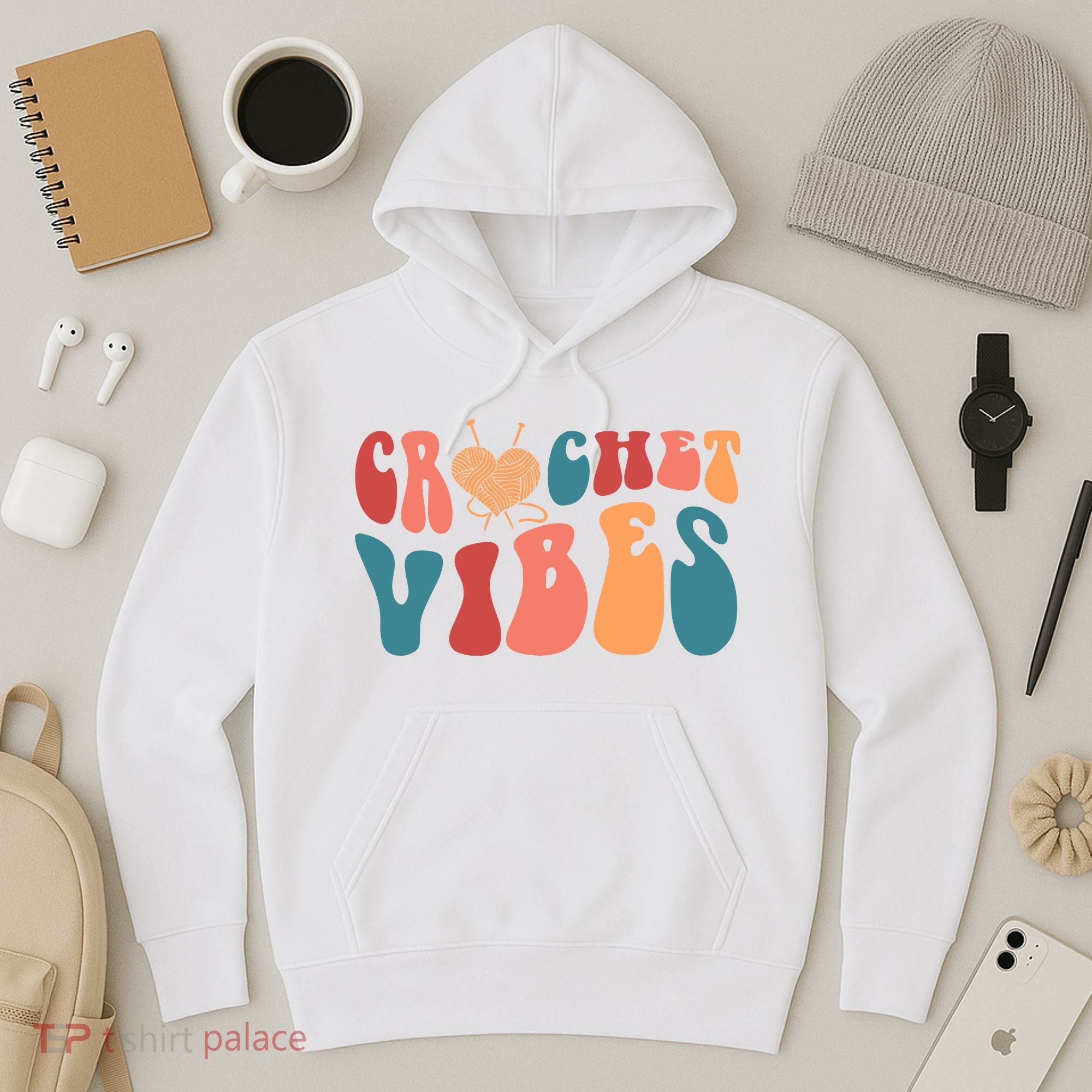 Crochet Vibes Crochet Lover Hoodie