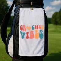 Crochet Vibes Crochet Lover Golf Towel thumb 2