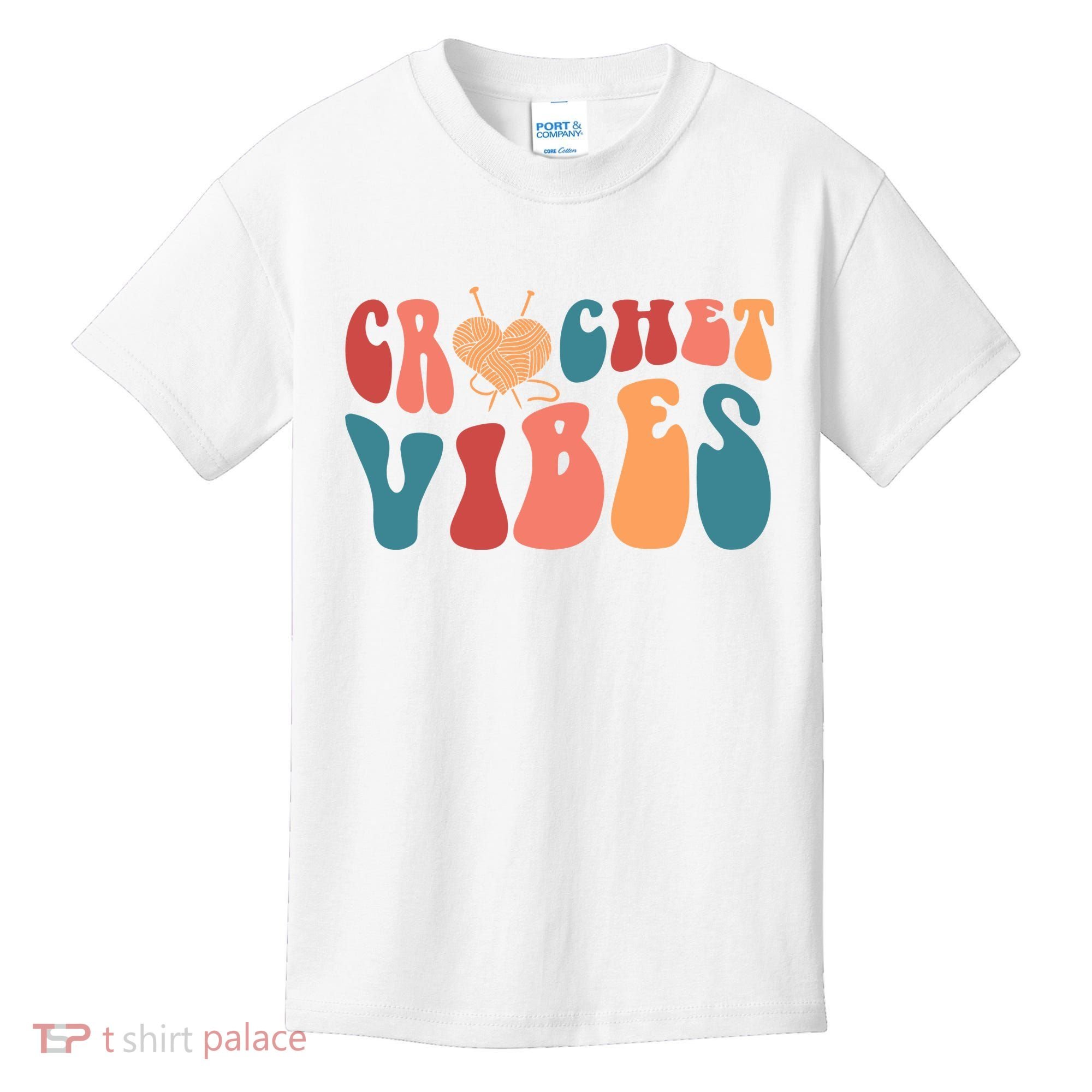 Crochet Vibes Crochet Lover Kids T-Shirt
