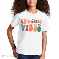 Crochet Vibes Crochet Lover Kids T-Shirt thumb 2