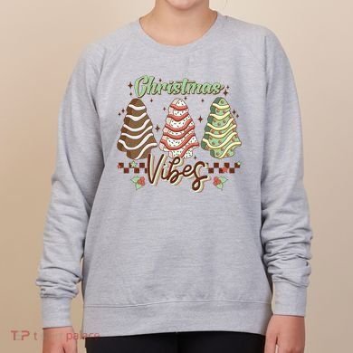 Christmas Vibes Cookie Tree Retro Women's Sweatshirt