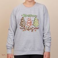 Christmas Vibes Cookie Tree Retro Women's Sweatshirt thumb 0