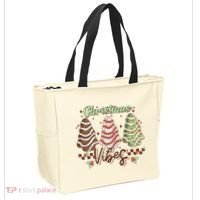 Christmas Vibes Cookie Tree Retro Tote Bag thumb 2