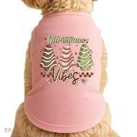 Christmas Vibes Cookie Tree Retro Doggie Tank thumb 0
