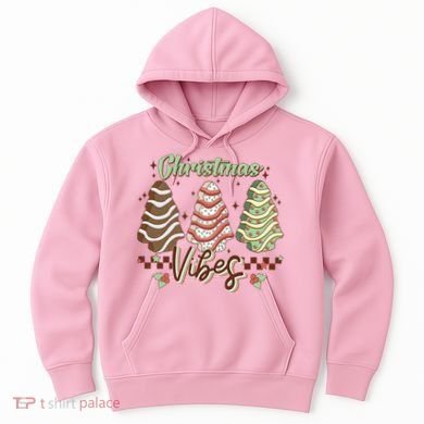 Christmas Vibes Cookie Tree Retro Hoodie