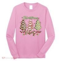 Christmas Vibes Cookie Tree Retro Long Sleeve Shirt thumb 0