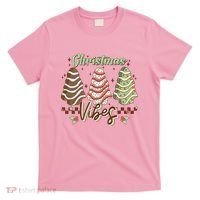 Christmas Vibes Cookie Tree Retro T-Shirt thumb 0