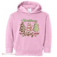 Christmas Vibes Cookie Tree Retro Toddler Hoodie thumb 0