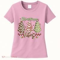 Christmas Vibes Cookie Tree Retro Women's T-Shirt thumb 0