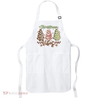 Christmas Vibes Cookie Tree Retro Apron
