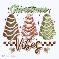 Christmas Vibes Cookie Tree Retro Bucket Hat thumb 4