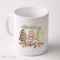 Christmas Vibes Cookie Tree Retro Coffee Mug thumb 0