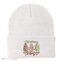 Christmas Vibes Cookie Tree Retro Beanie thumb 0