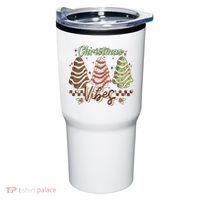Christmas Vibes Cookie Tree Retro Tumbler thumb 0