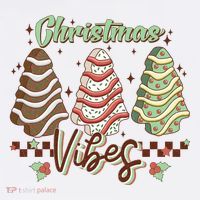 Christmas Vibes Cookie Tree Retro Tank Top thumb 6