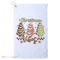 Christmas Vibes Cookie Tree Retro Golf Towel thumb 0